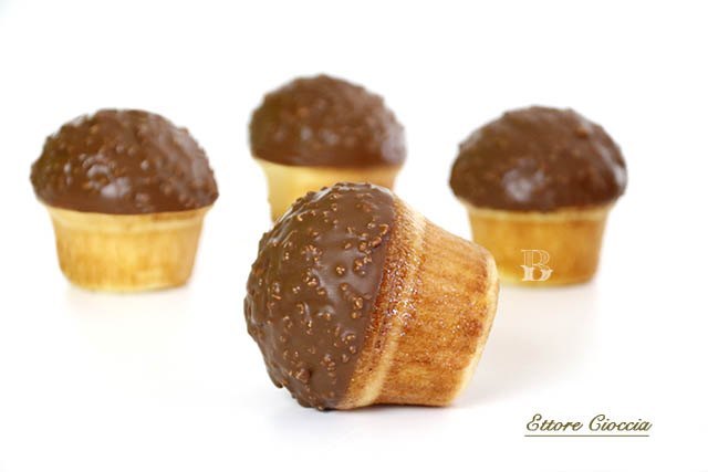 Mini Brioches con cobertura de chocolate crocante