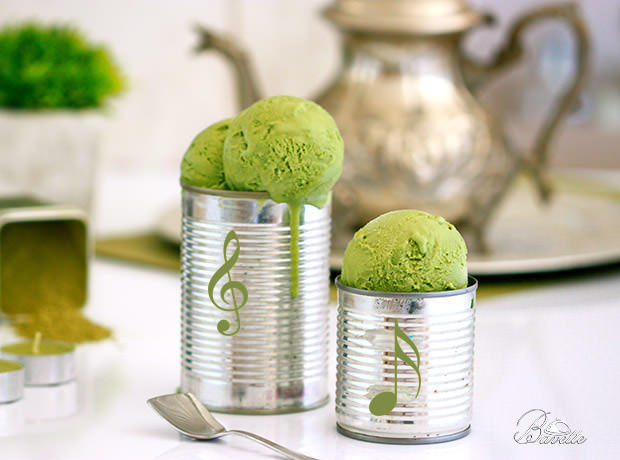 Helado de té verde Matcha